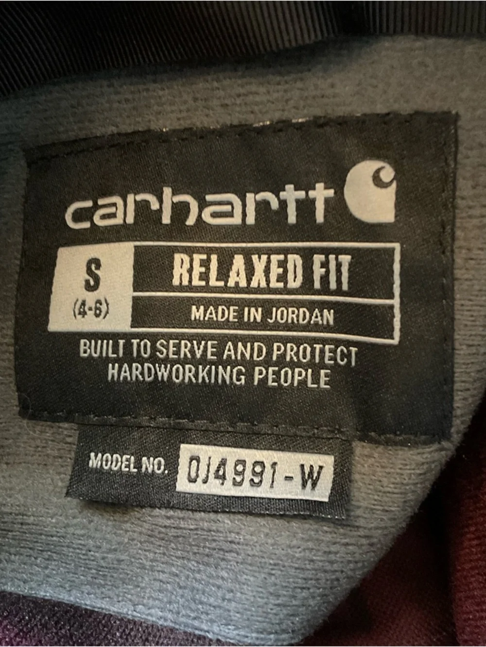 Carhartt WOMEN'S FLEECE PULLOVER RELAXED FIT Size S Gorpcore Outdoor Hiking